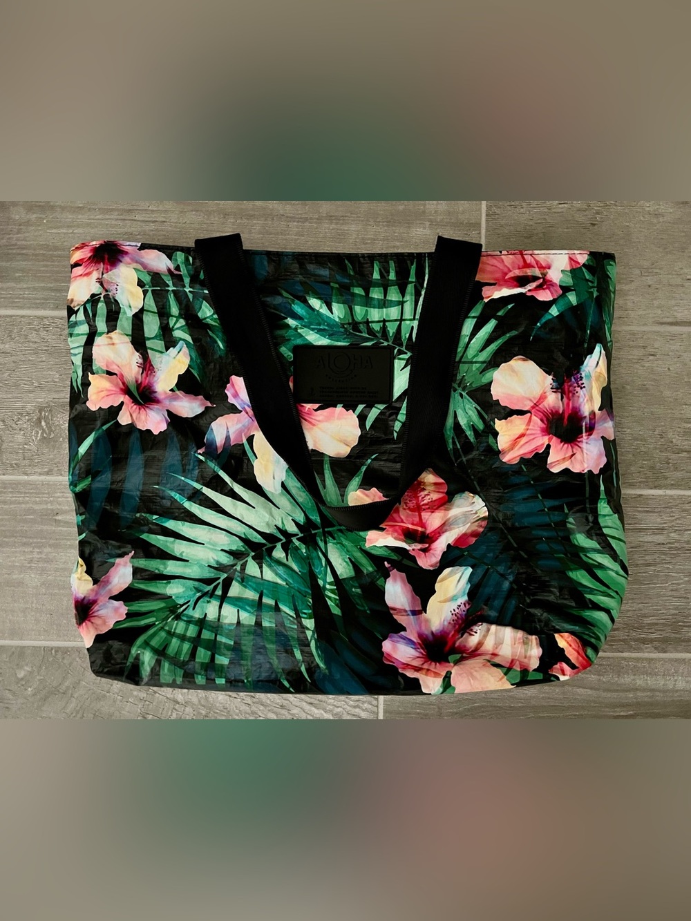 ALOHA Collection Bag/Travel Pouches Hibiscus Palm - Picture 2 of 5